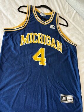 Vintage Starter Michigan Chris Webber